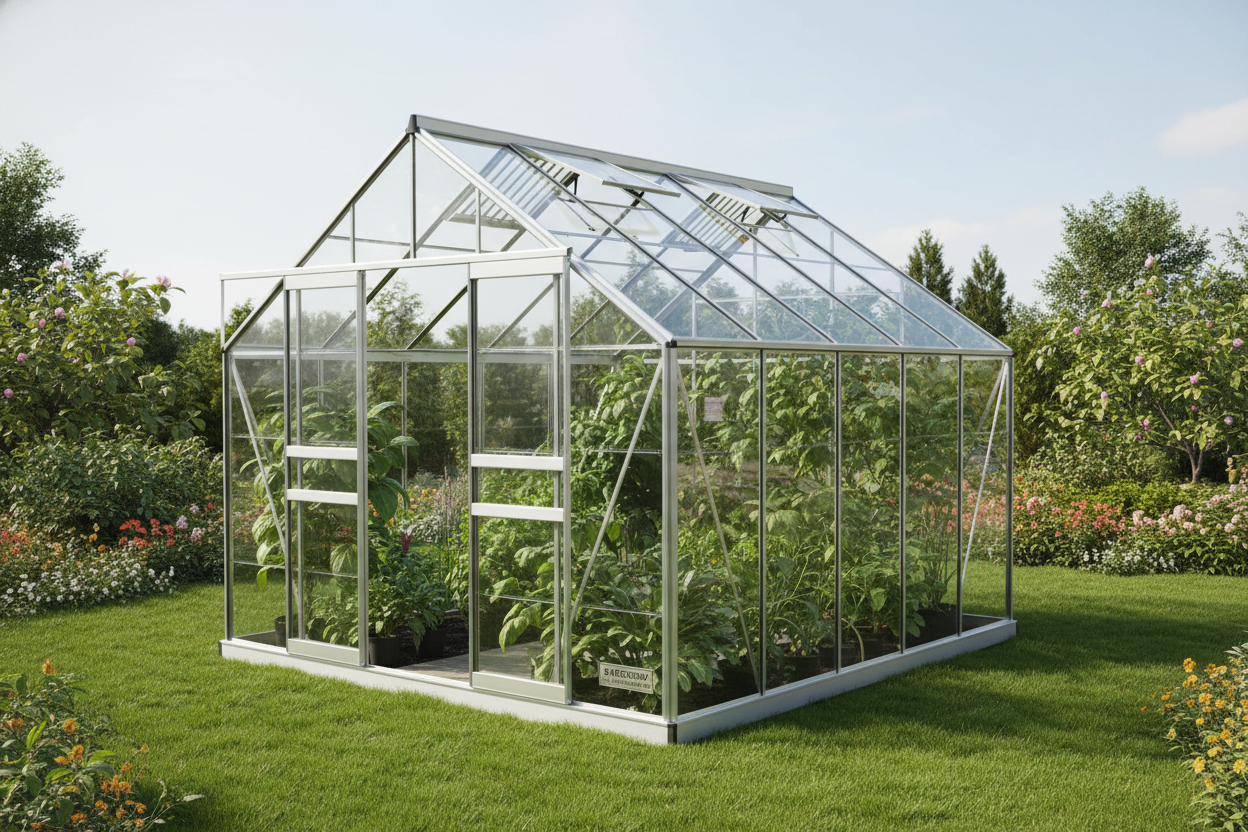 A dependable backyard greenhouse kit with an aluminum frame and UV-stabilized 4 mm polycarbonate panels. Choose from multiple sizes to fit your garden when a cold frame isn’t big enough.
Aluminum frame + 4 mm PC panels—balanced strength and light diffusion.
Screw-less easy assembly—designed for DIY installation.
Sliding or hinge door options; add roof/window vents for airflow.
Wind/snow ready with proper anchoring; low maintenance for Canadian climates.