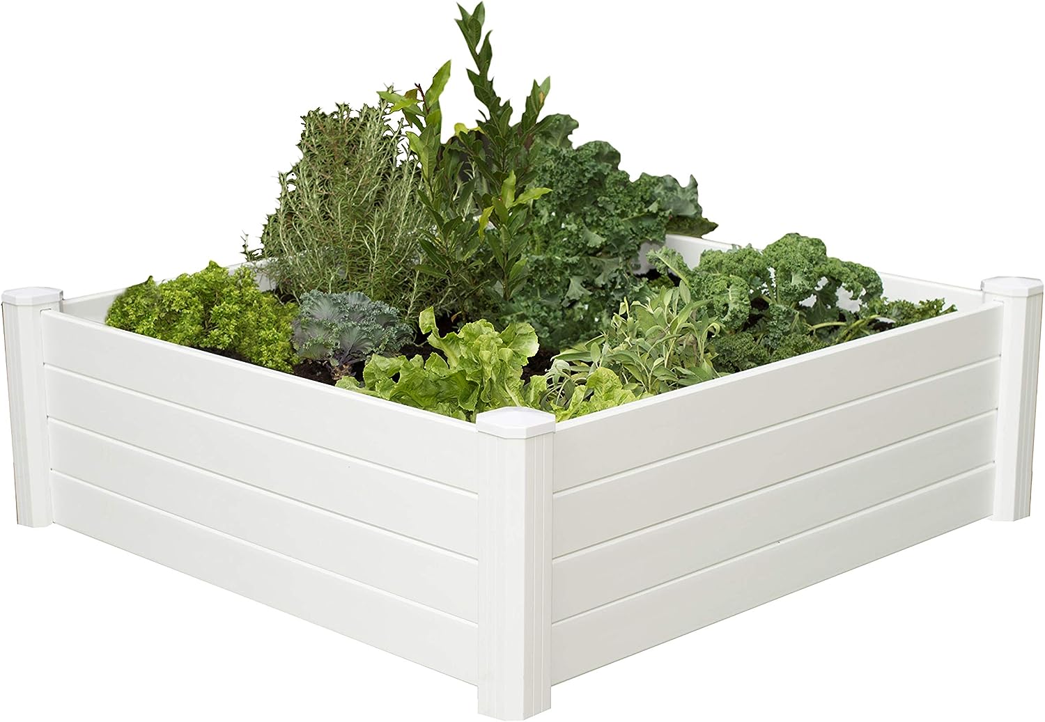 Horti Cubic 4'x4'x11 Resin Garden Bed with Grow Grid