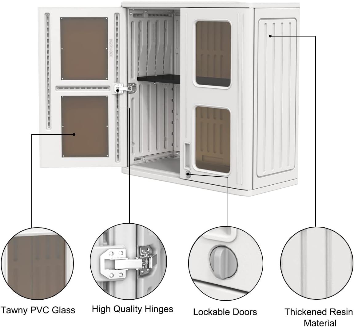 Horti Cubic Wall-Mounted Storage Shed - Horti Cubic