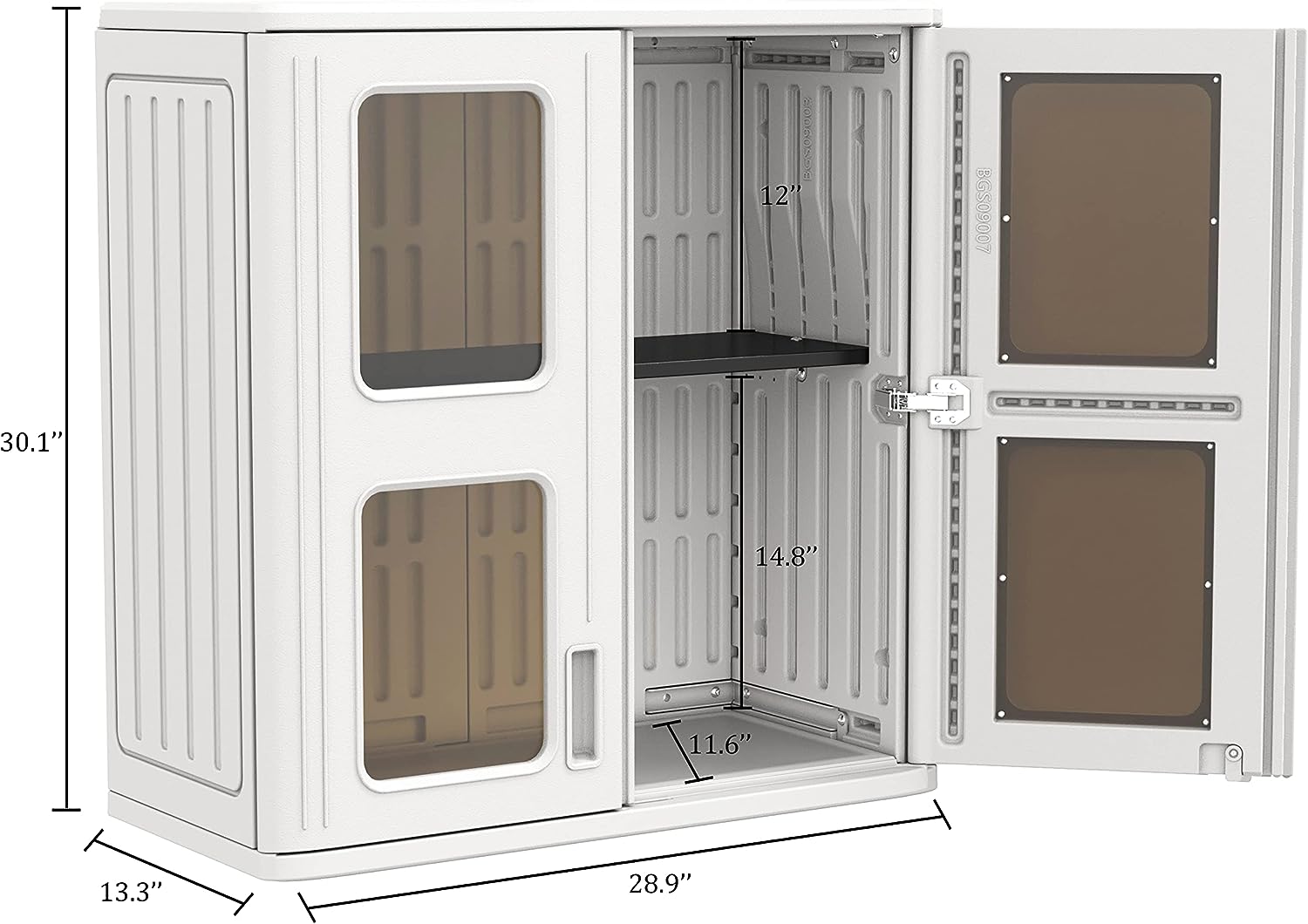 Horti Cubic Wall-Mounted Storage Shed - Horti Cubic