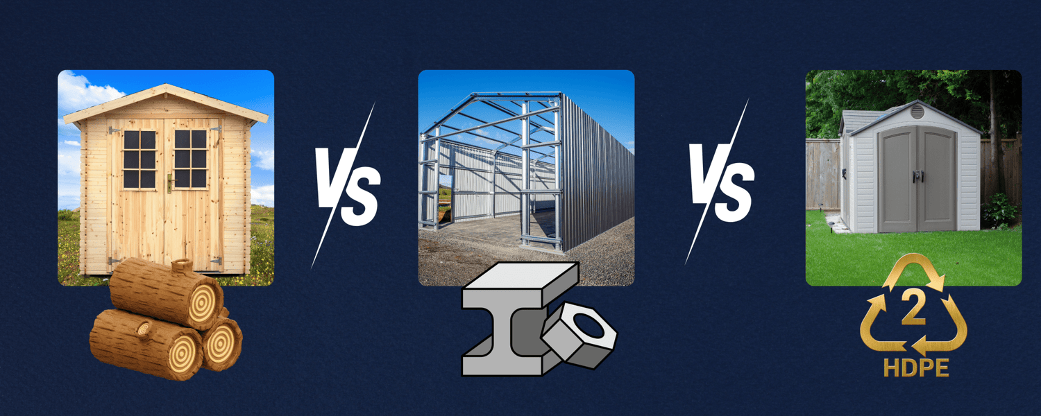Resin vs. Wood vs. Metal Sheds: Which Material Is Best for You? - Horti Cubic