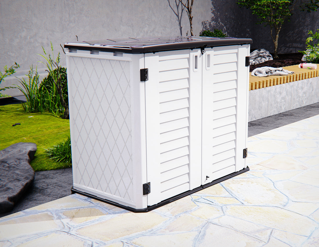Horti Cubic 26 cu. ft. Outdoor Horizontal Storage Shed - Horti Cubic
