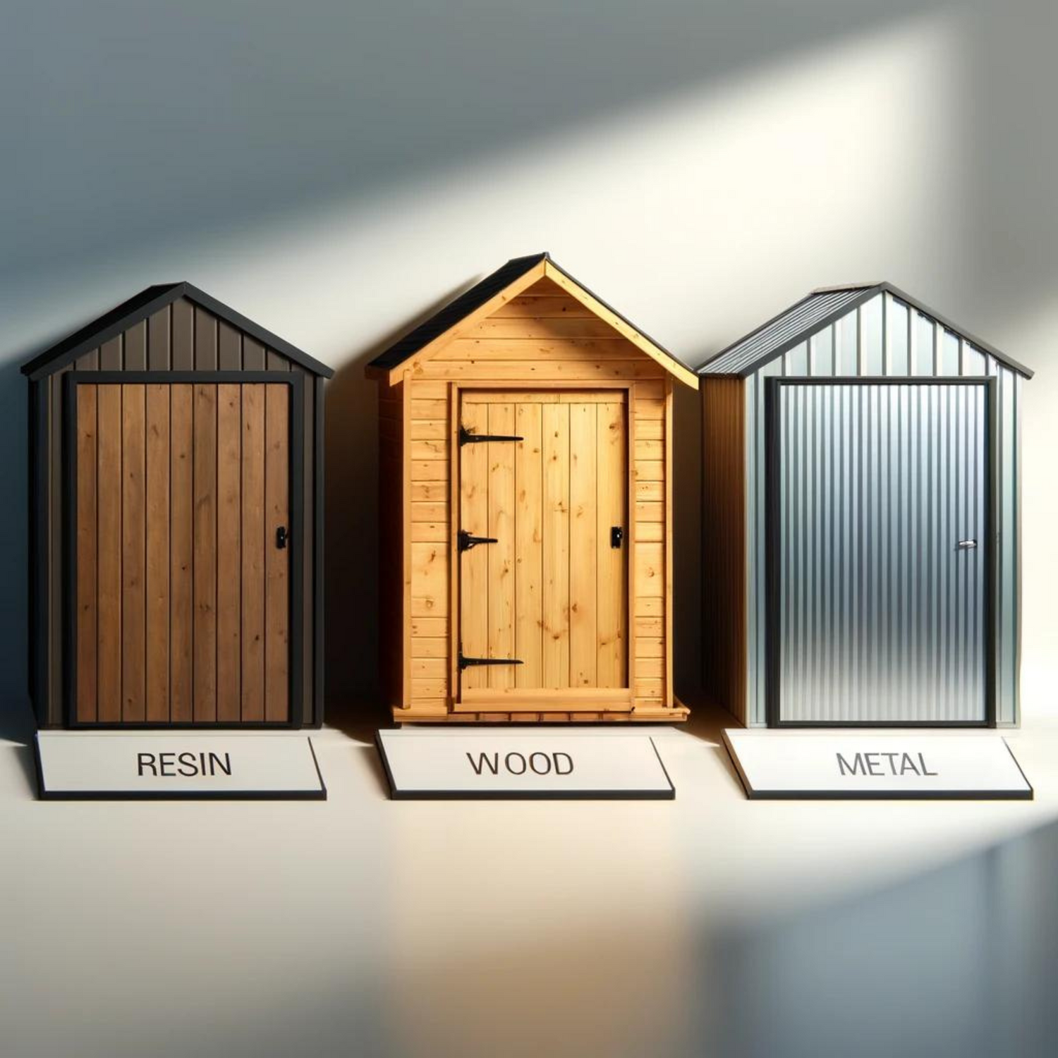 Resin vs Wood vs Metal Sheds