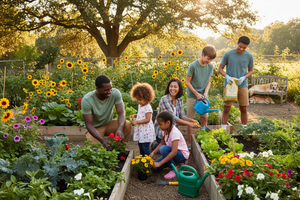 family love gardening