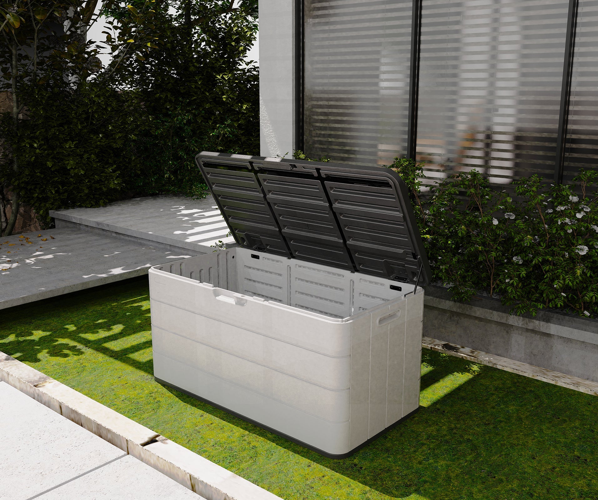 Horti Cubic 85 Gallon HDPE Patio Deck Box - Horti Cubic