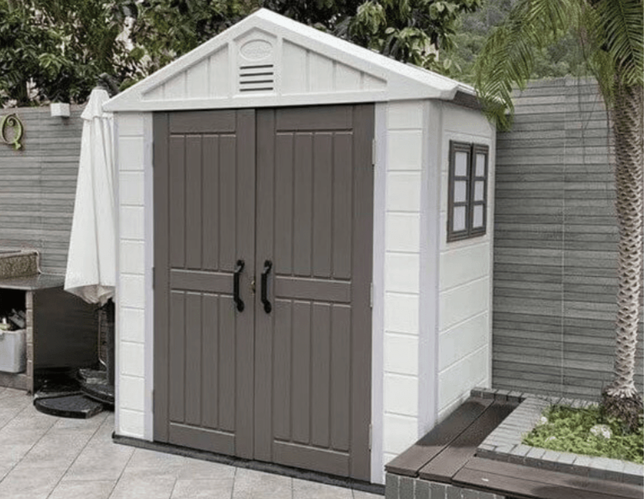 Horti Cubic Walking in 7x4 Feet Garden Storage Shed - Horti Cubic