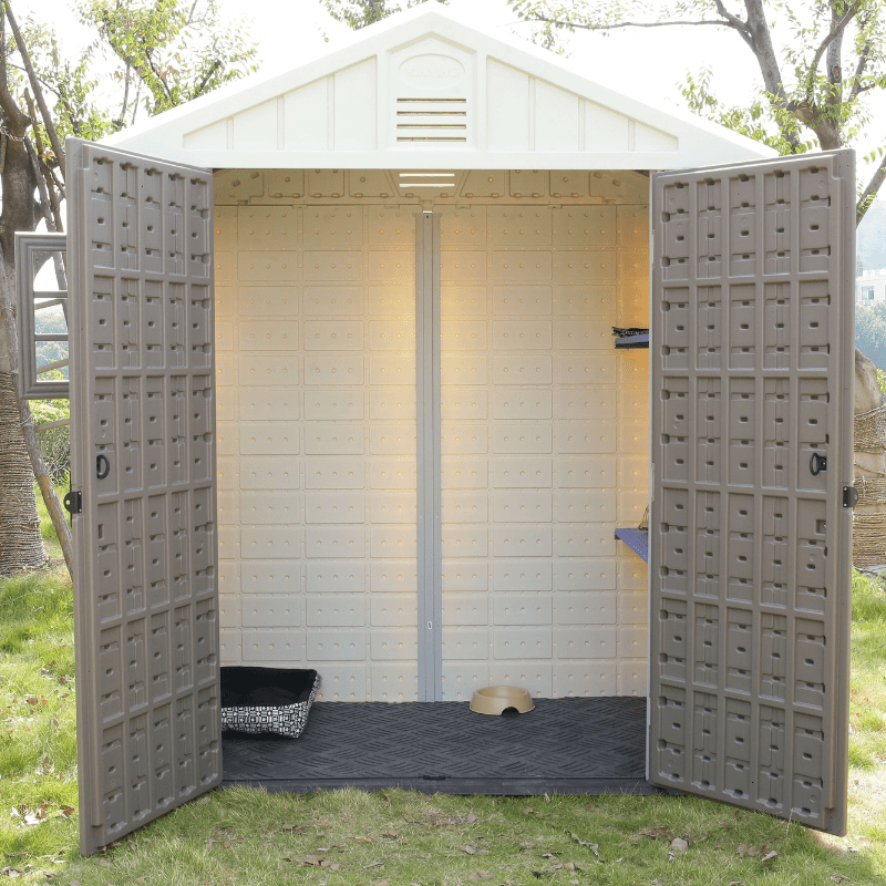 Horti Cubic Walking in 7x4 Feet Garden Storage Shed - Horti Cubic